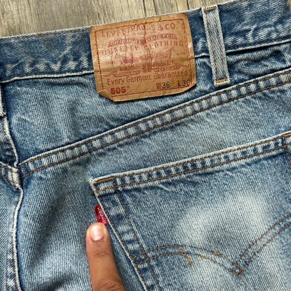 Vintage Levi's 505XX Red Tab Denim Jeans Size 36X30 - Picture 3 of 6